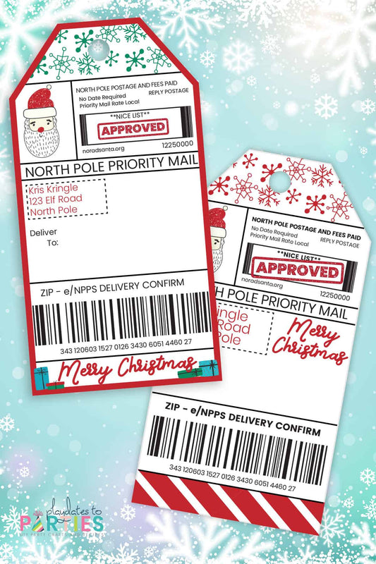 North Pole Gift Tags