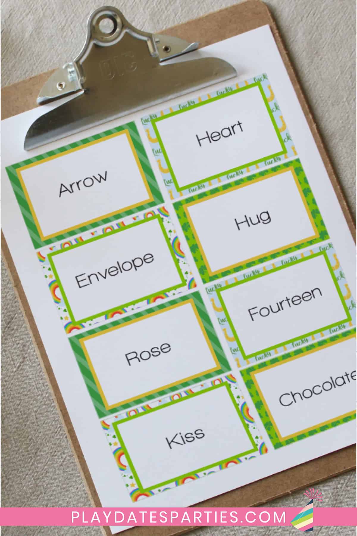 Printable St. Patrick's Day Charades Cards