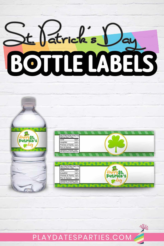 St. Patrick's Day Bottle Labels