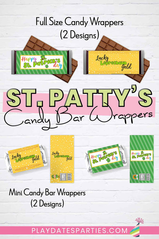 St. Patrick's Day Candy Bar Wrappers