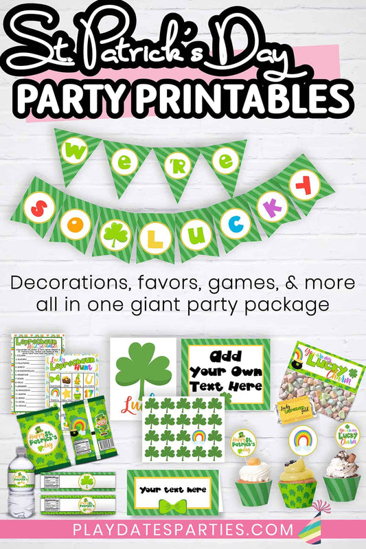 St. Patrick's Day Party Printables (Giant Bundle!)
