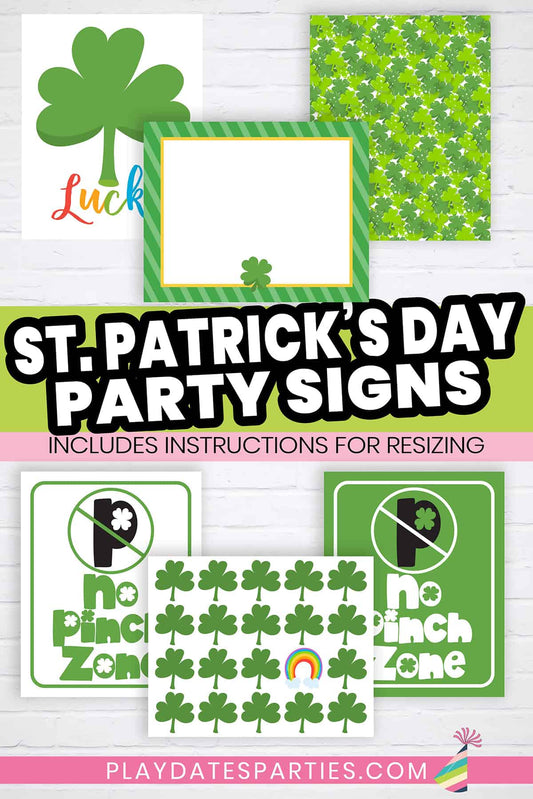 St. Patrick's Day Party Signs Bundle