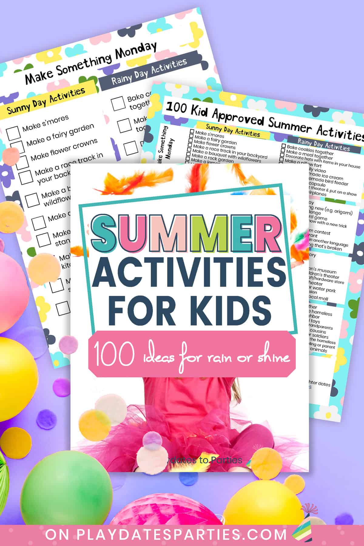 Summer Activities for Kids - 100 Ideas for Rain or Shine