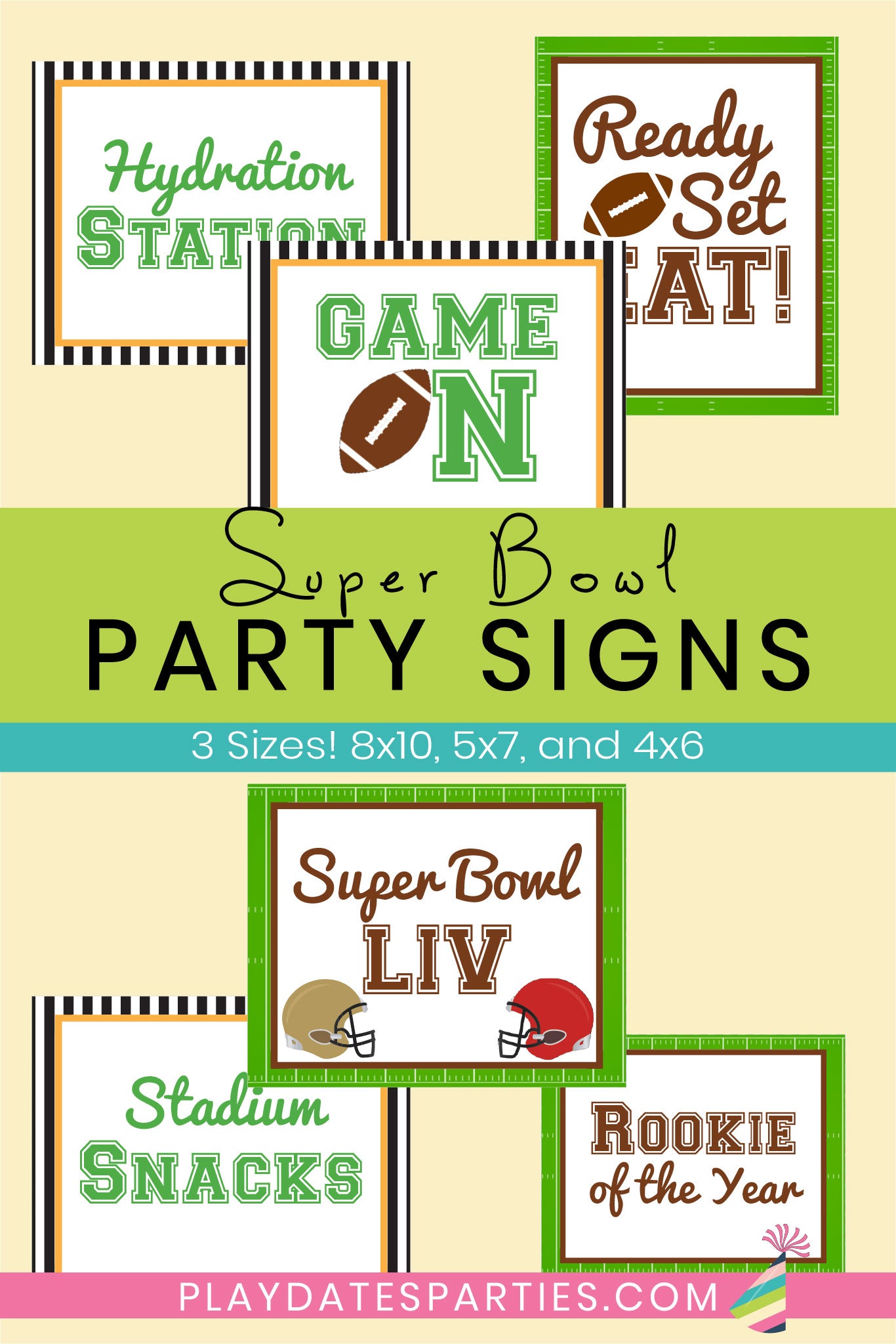 Game Day Party Signs