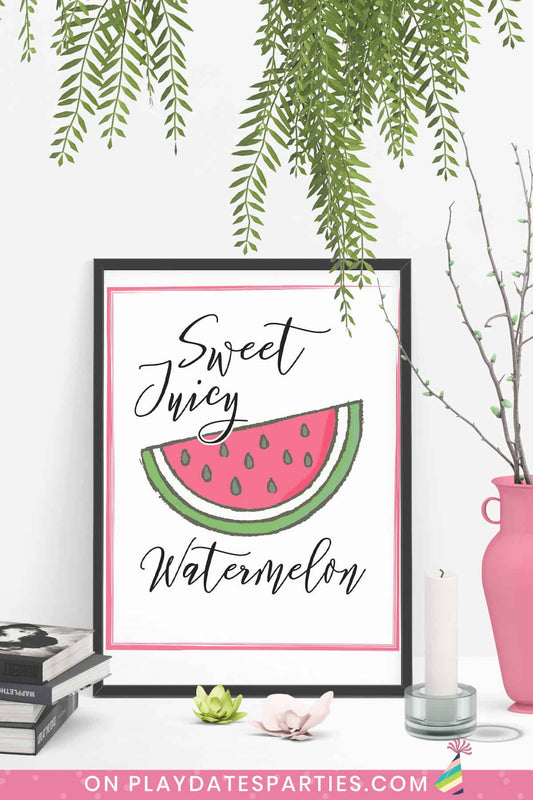 Sweet Juicy Watermelon Art Print