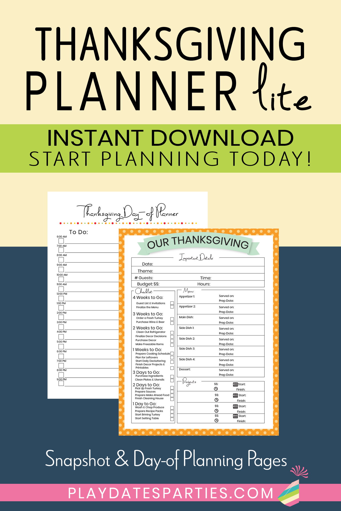 Thanksgiving Planner - Lite