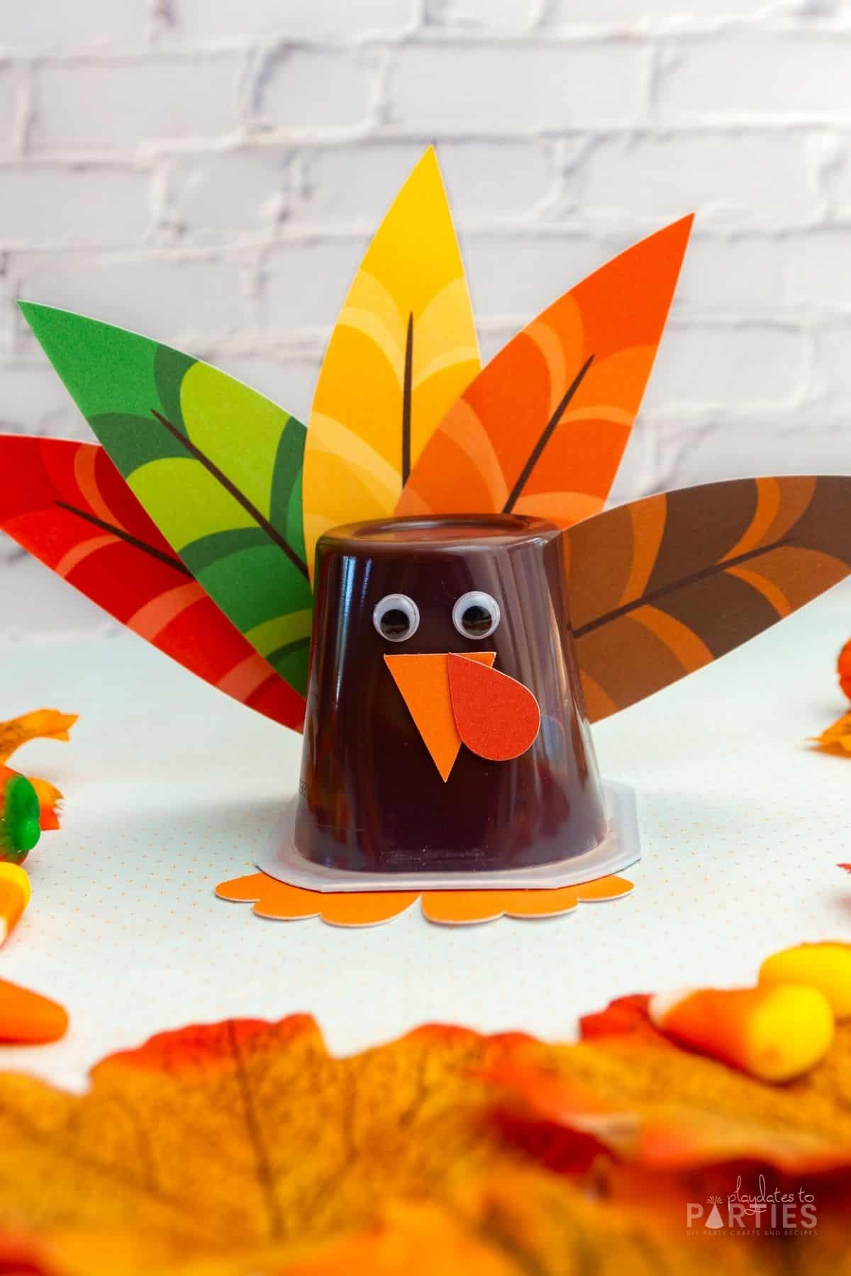Printable Turkey Parts (for Turkey Pudding Cups & other Crafts)