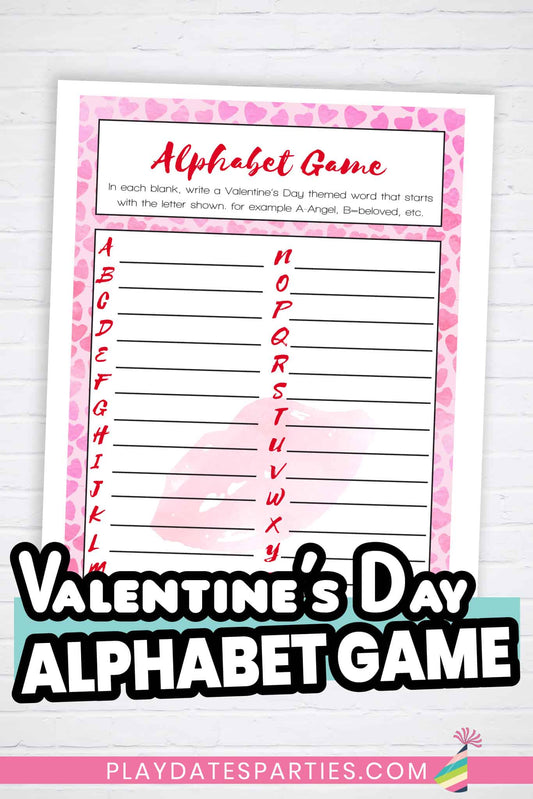 Valentine's Day Alphabet Game