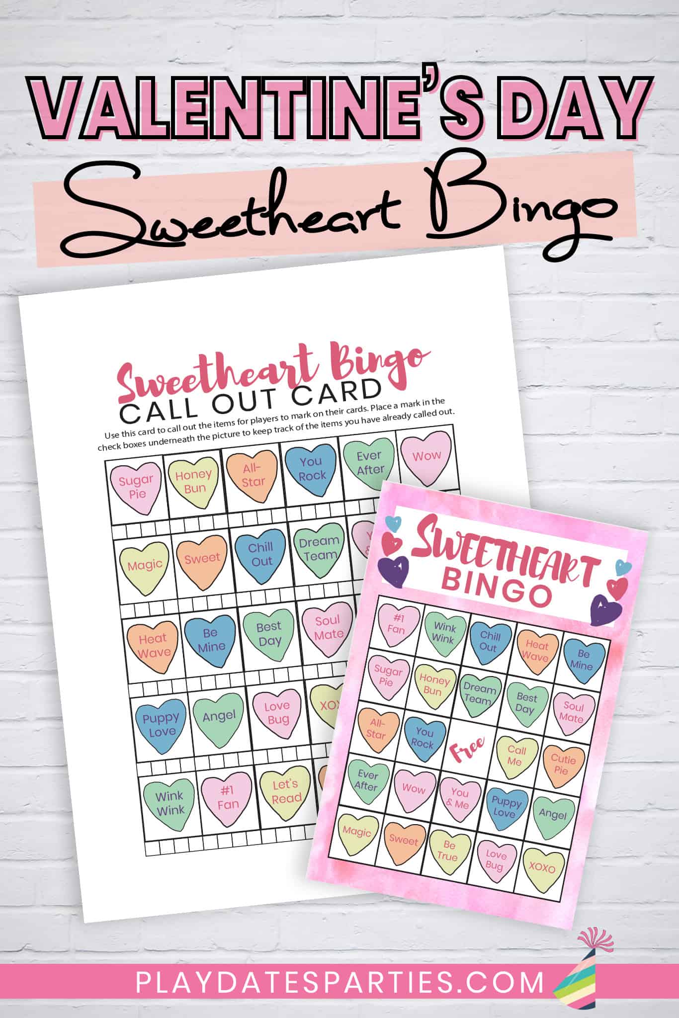 Sweetheart Valentine's Day Bingo