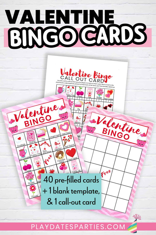 Colorful Valentine's Day Bingo