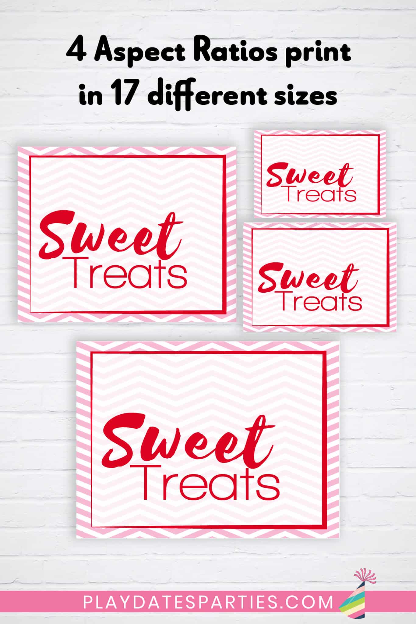 Sweet Treats Valentine's Day Party Sign